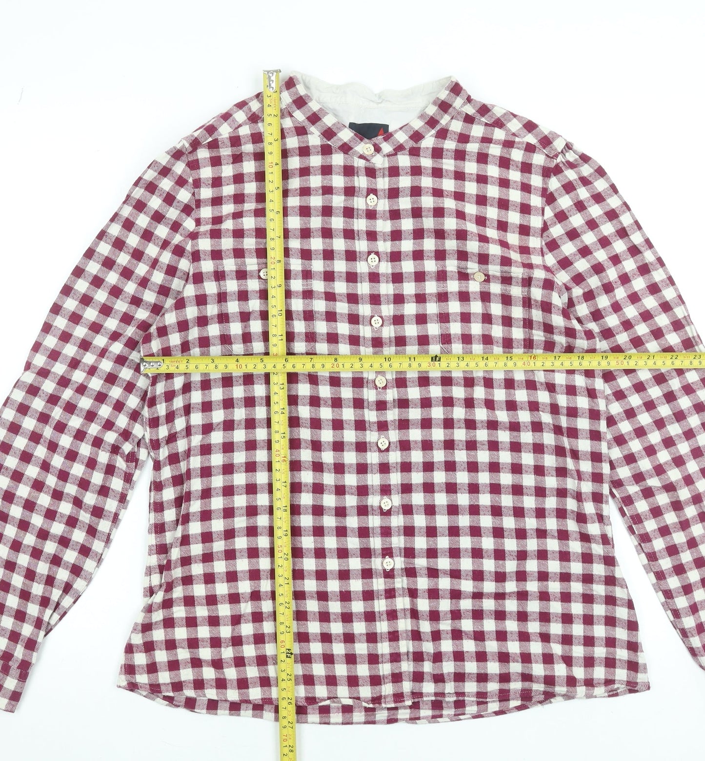 Womens UK Size 16 MUSTO Red Basic Button-Up