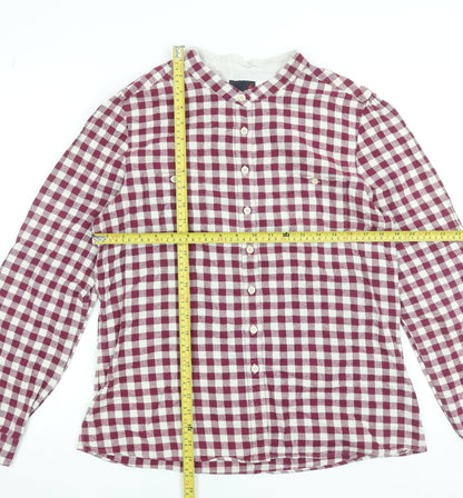 Womens UK Size 16 MUSTO Red Basic Button-Up