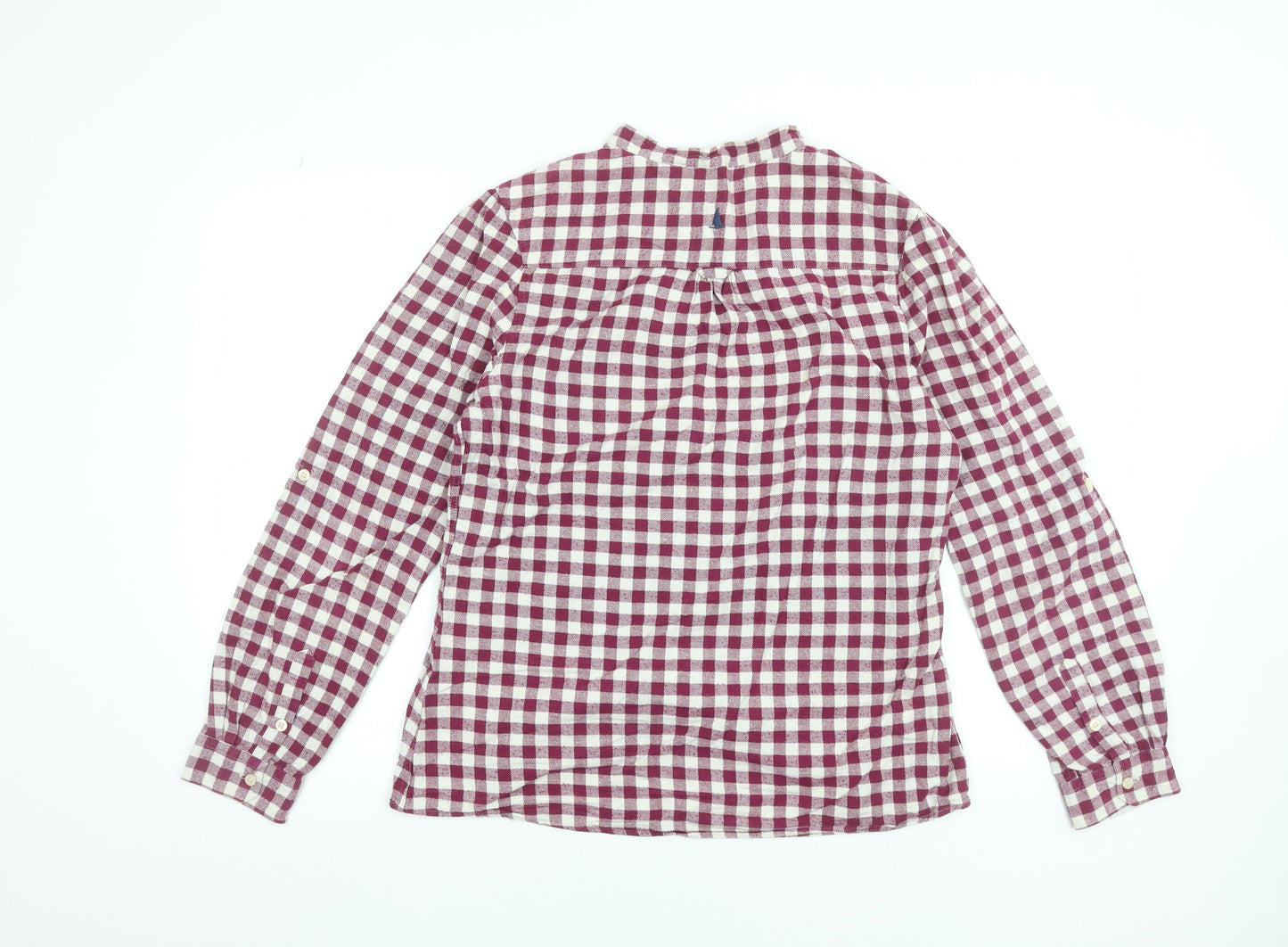 Womens UK Size 16 MUSTO Red Basic Button-Up