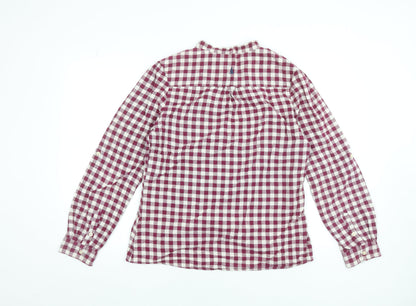Womens UK Size 16 MUSTO Red Basic Button-Up
