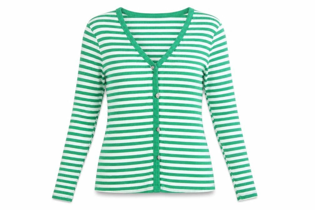 Womens UK Size 14 Savida Green Basic Button-Up