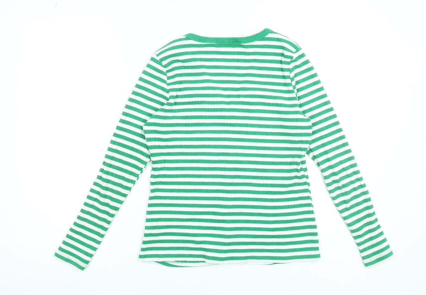 Womens UK Size 14 Savida Green Basic Button-Up