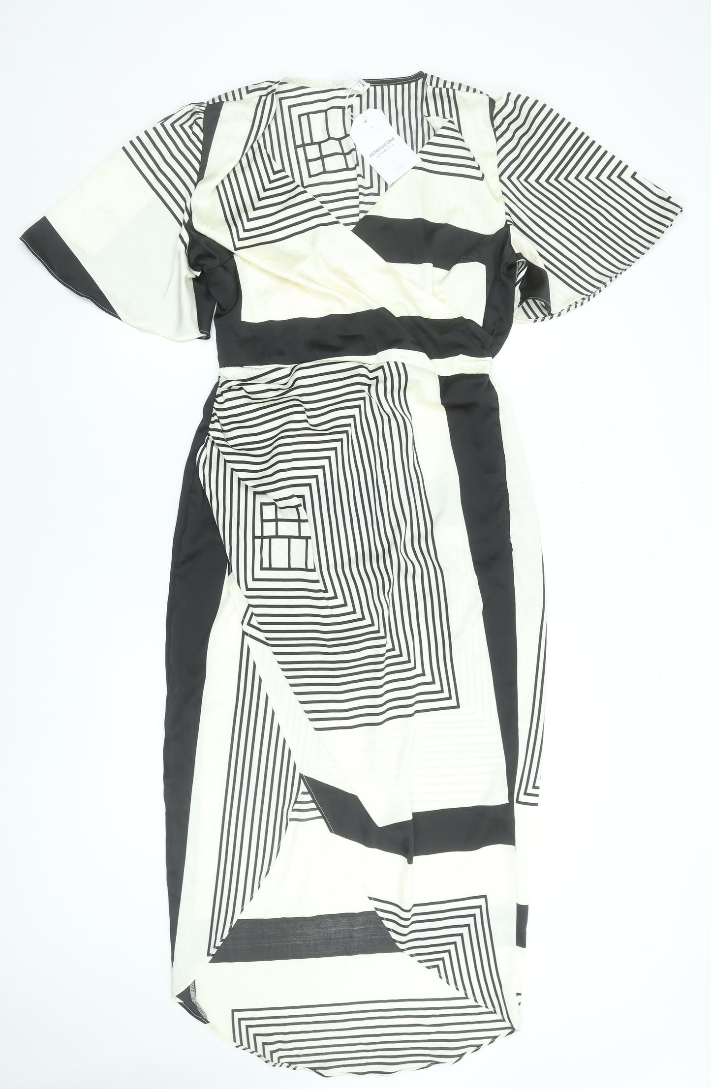 Womens UK Size L RETRO&ICONE Wrap Dress