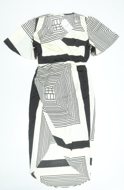 Womens UK Size L RETRO&ICONE Wrap Dress