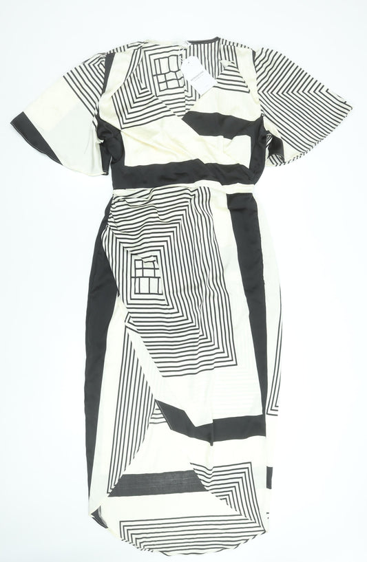 Womens UK Size L RETRO&ICONE Wrap Dress
