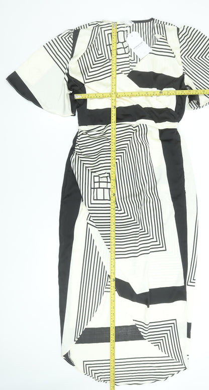Womens UK Size L RETRO&ICONE Wrap Dress