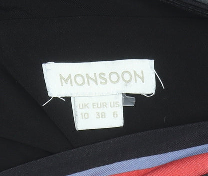 Monsoon Women’s Multicoloured Floral Maxi Dress Size 10 V-Neck