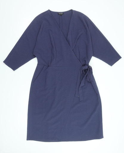 Womens UK Size 16 Topshop Wrap Dress