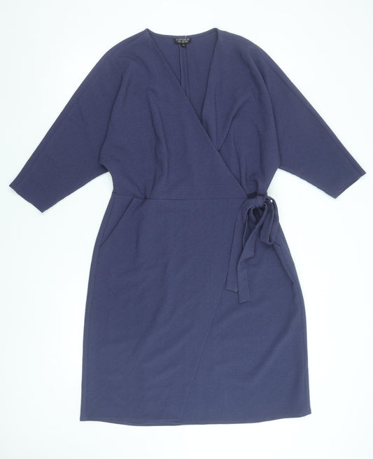 Womens UK Size 16 Topshop Wrap Dress