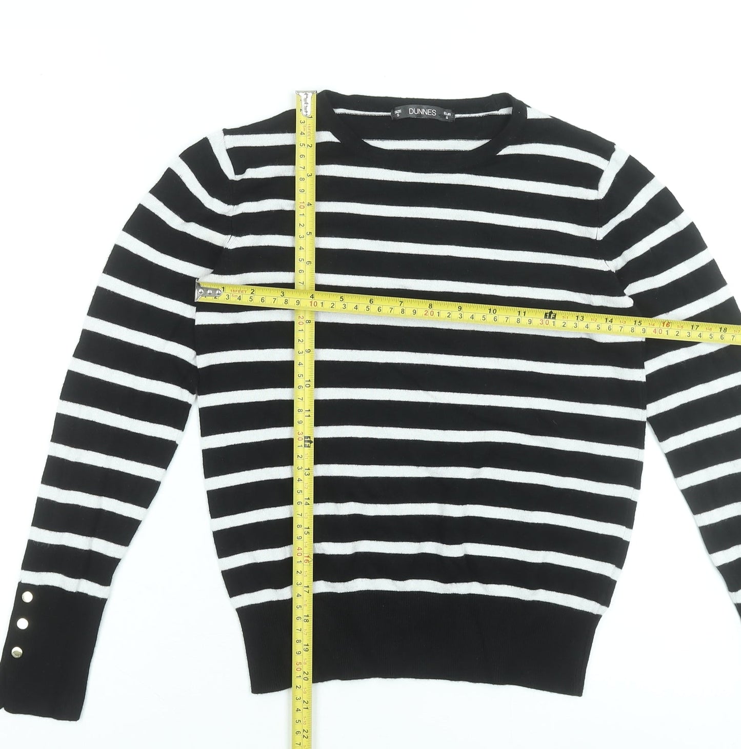 Womens UK Size S Dunnes Stores Black Pullover Jumper