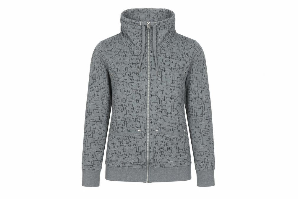 Womens UK Size XS Only Grey Full Zip Sweatshirt