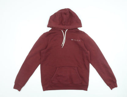 Womens UK Size 12 Jack Wills Red Pullover Hoodie