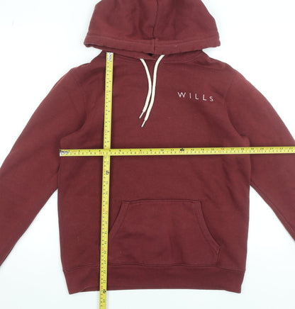Womens UK Size 12 Jack Wills Red Pullover Hoodie
