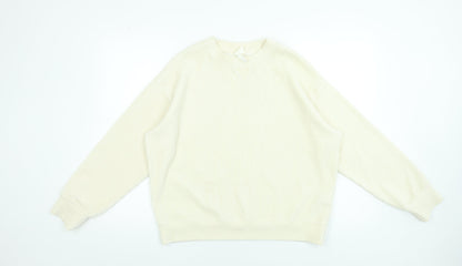 Womens UK Size 12 H&M Ivory Pullover Sweatshirt