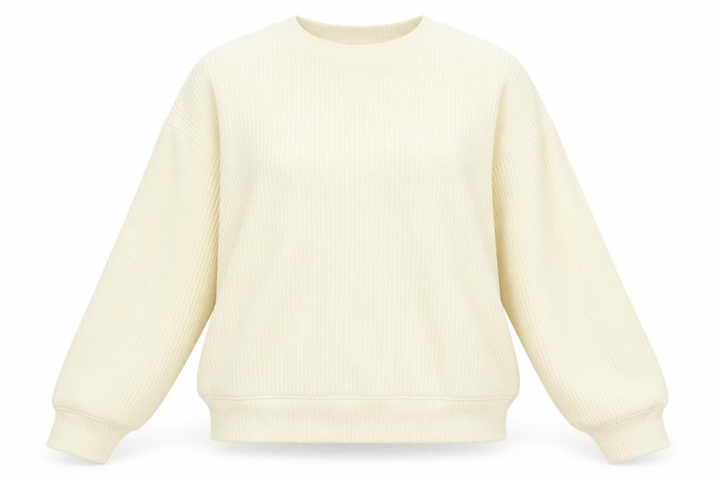 Womens UK Size 12 H&M Ivory Pullover Sweatshirt