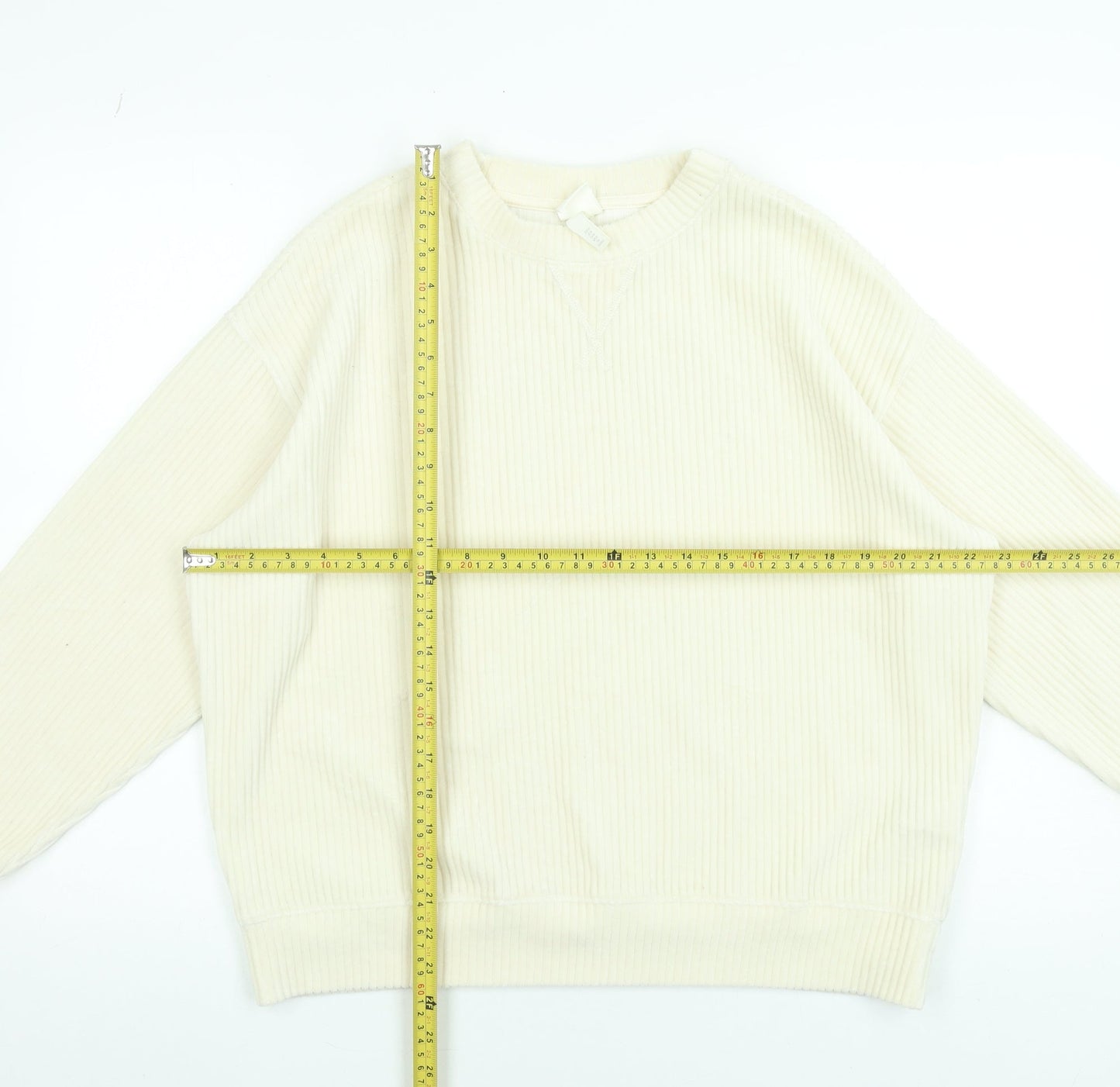 Womens UK Size 12 H&M Ivory Pullover Sweatshirt