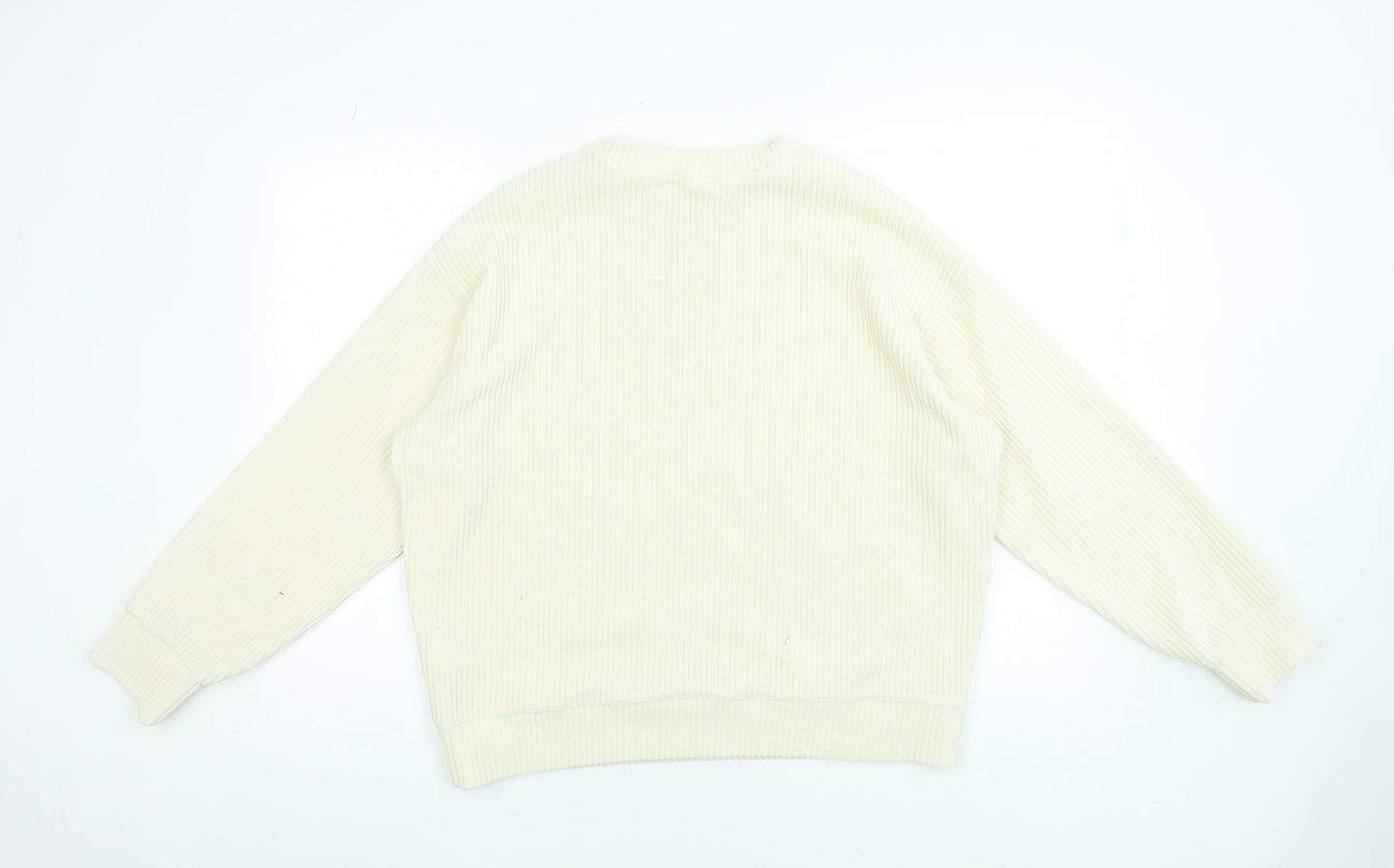 Womens UK Size 12 H&M Ivory Pullover Sweatshirt
