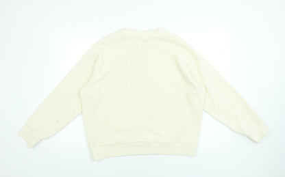 Womens UK Size 12 H&M Ivory Pullover Sweatshirt