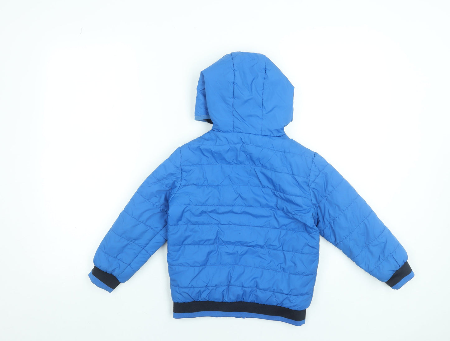 Boys UK Size 5-6 Years Dunnes Stores Blue Puffer Jacket