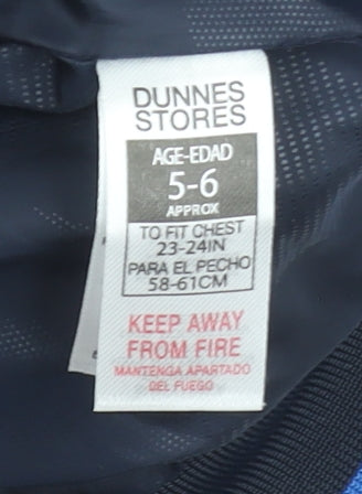 Boys UK Size 5-6 Years Dunnes Stores Blue Puffer Jacket