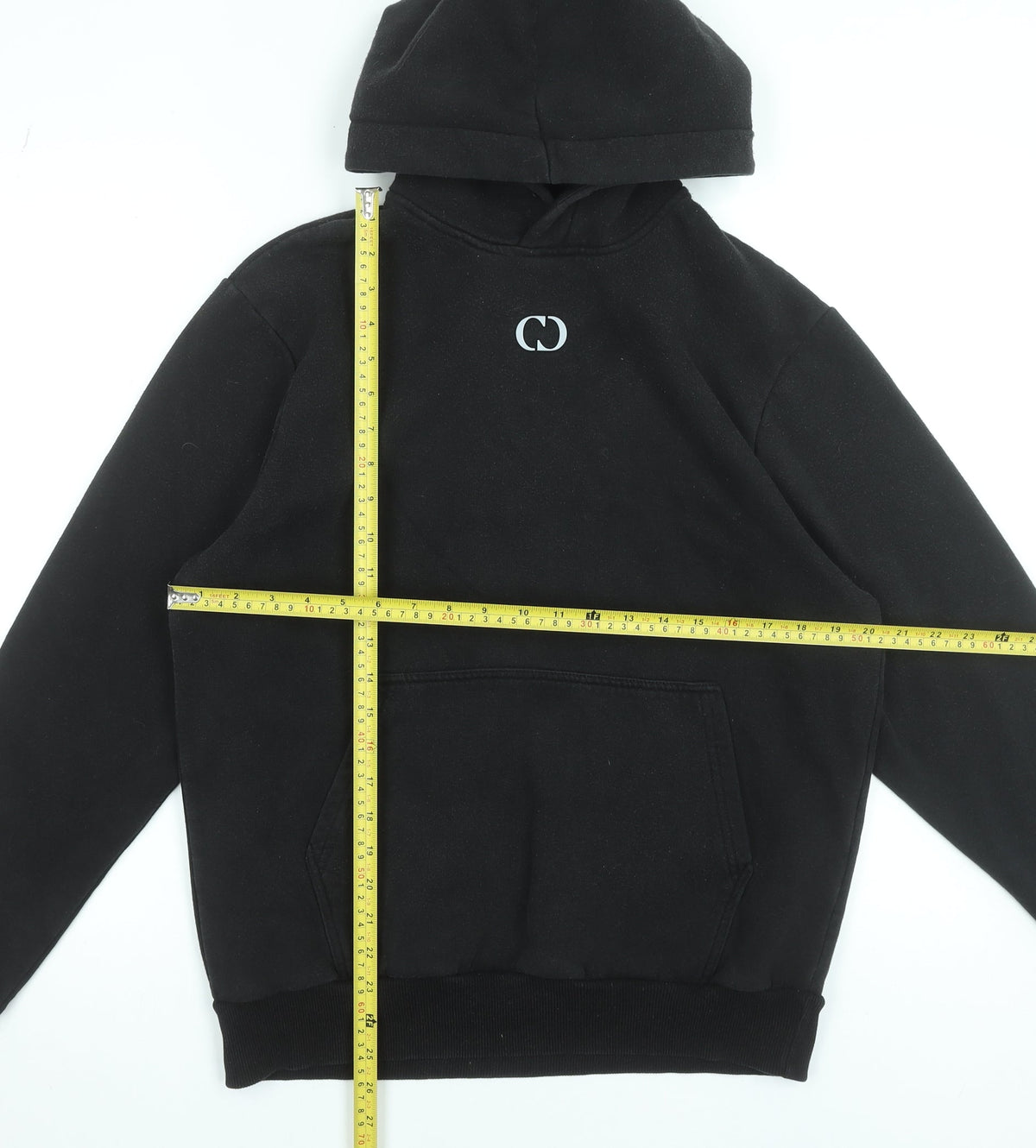 Mens UK Size S Criminal Damage Black Pullover Hoodie