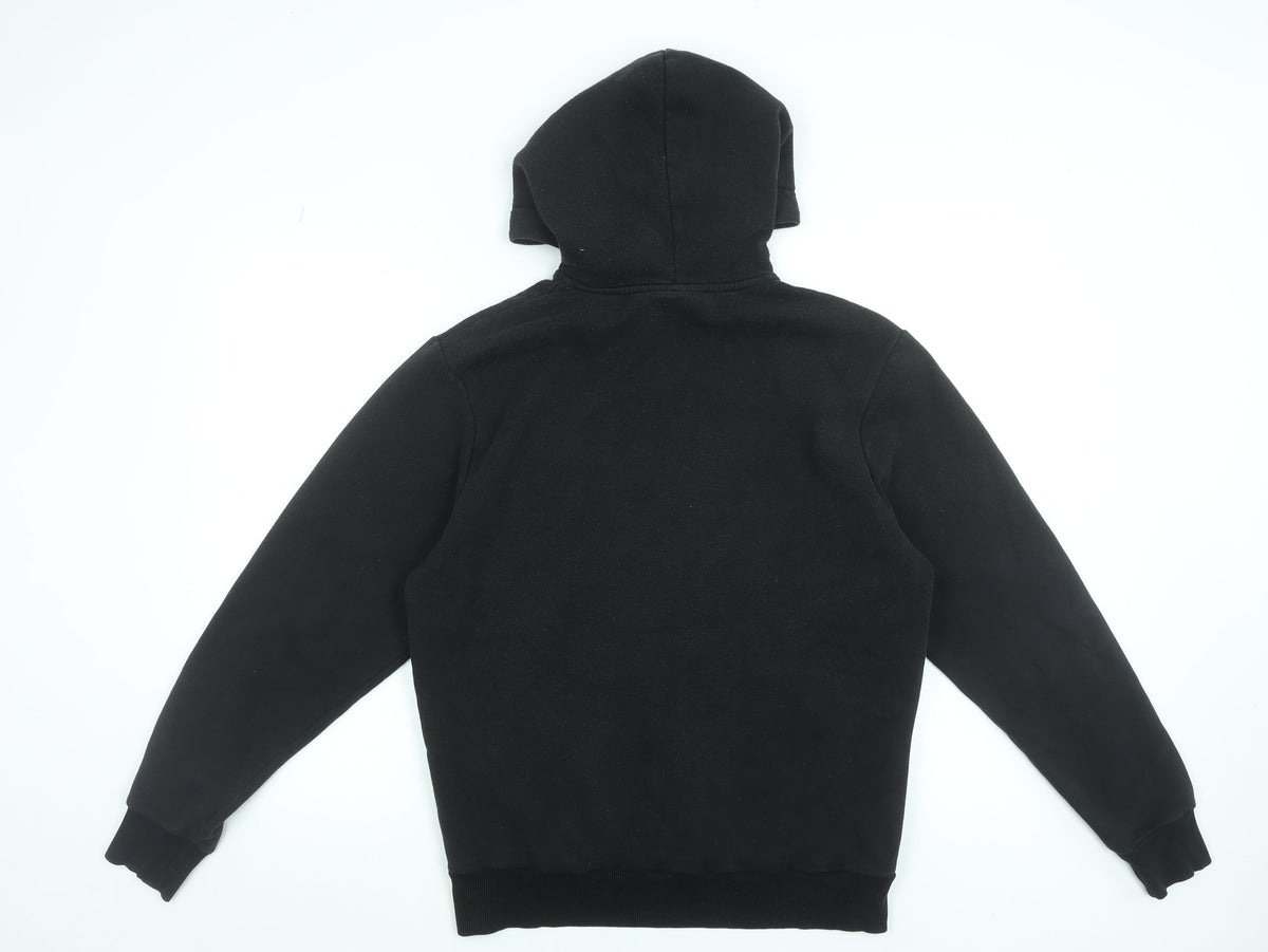 Mens UK Size S Criminal Damage Black Pullover Hoodie