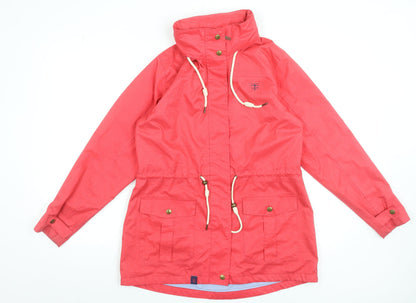 Womens UK Size 12 LIGHTHOUSE Pink Anorak Coat