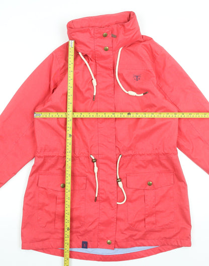 Womens UK Size 12 LIGHTHOUSE Pink Anorak Coat