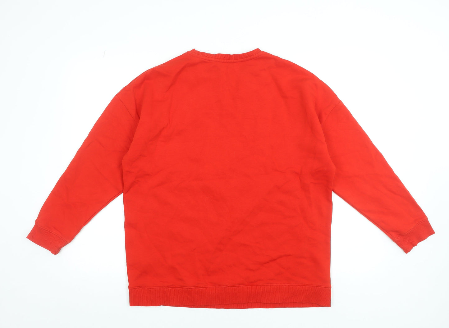 F&F Women Red Team Santa North Pole Christmas Sweatshirt M