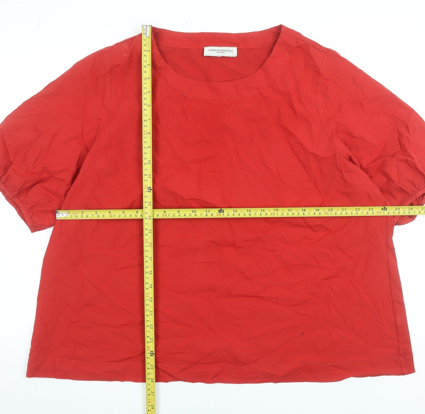 Womens UK Size XL Carolyn Donnelly Red Basic Blouse