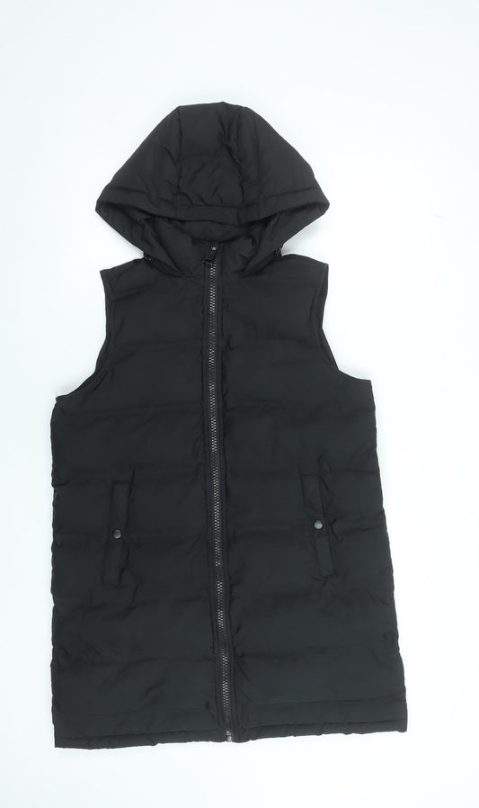 Womens UK Size S Dunnes Stores Black Puffer Jacket