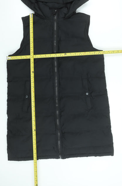Womens UK Size S Dunnes Stores Black Puffer Jacket