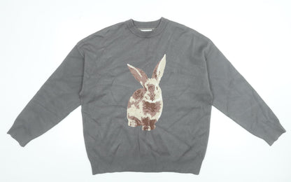 Womens UK Size 16 Urban Revivo Grey Pullover Jumper