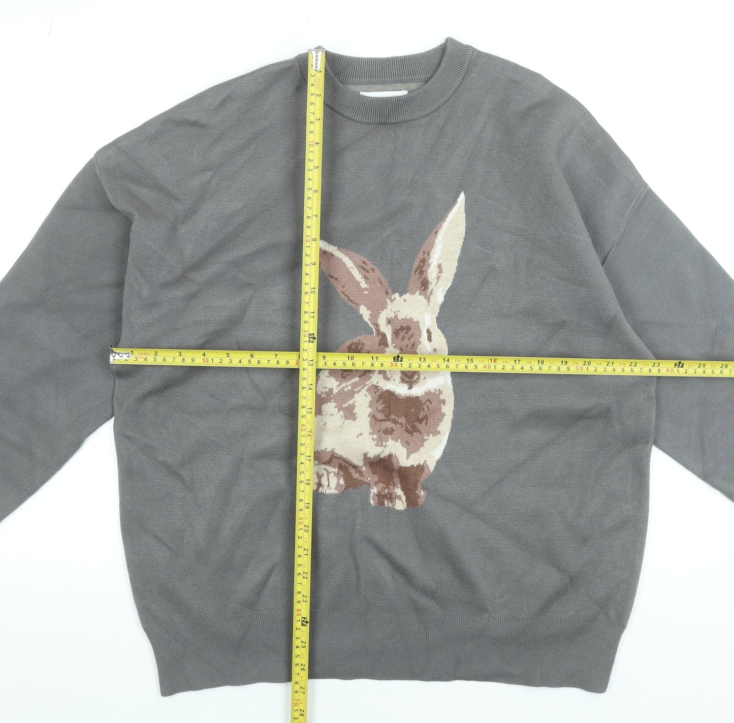 Womens UK Size 16 Urban Revivo Grey Pullover Jumper