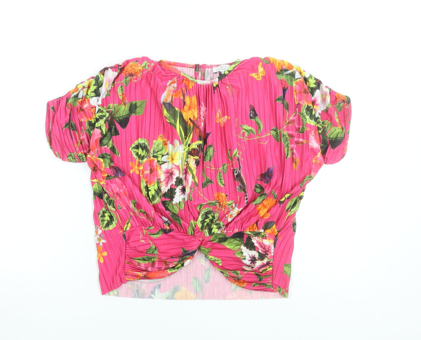 Girls UK Size 10 Years Debenhams Pink Cropped Blouse