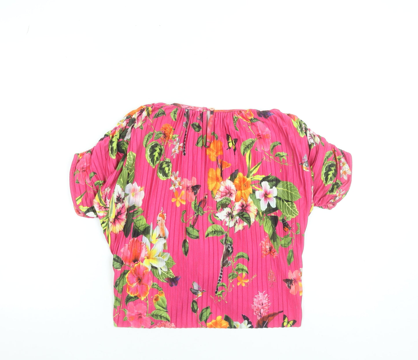 Girls UK Size 10 Years Debenhams Pink Cropped Blouse