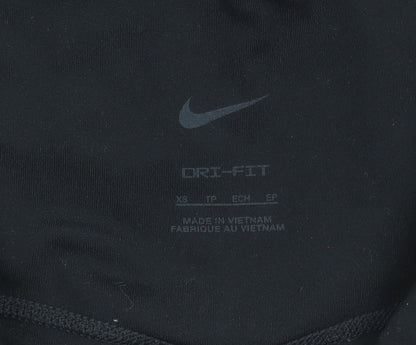 Nike Women's Black XS Dri-FIT Leggings - Stretch High Waist Activewear