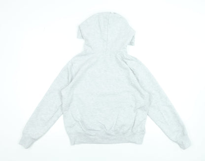 Womens UK Size S Pull & Bear Grey Pullover Hoodie