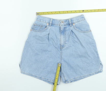 Womens UK Size 6 Stradivarius Relaxed Fit Mom Shorts