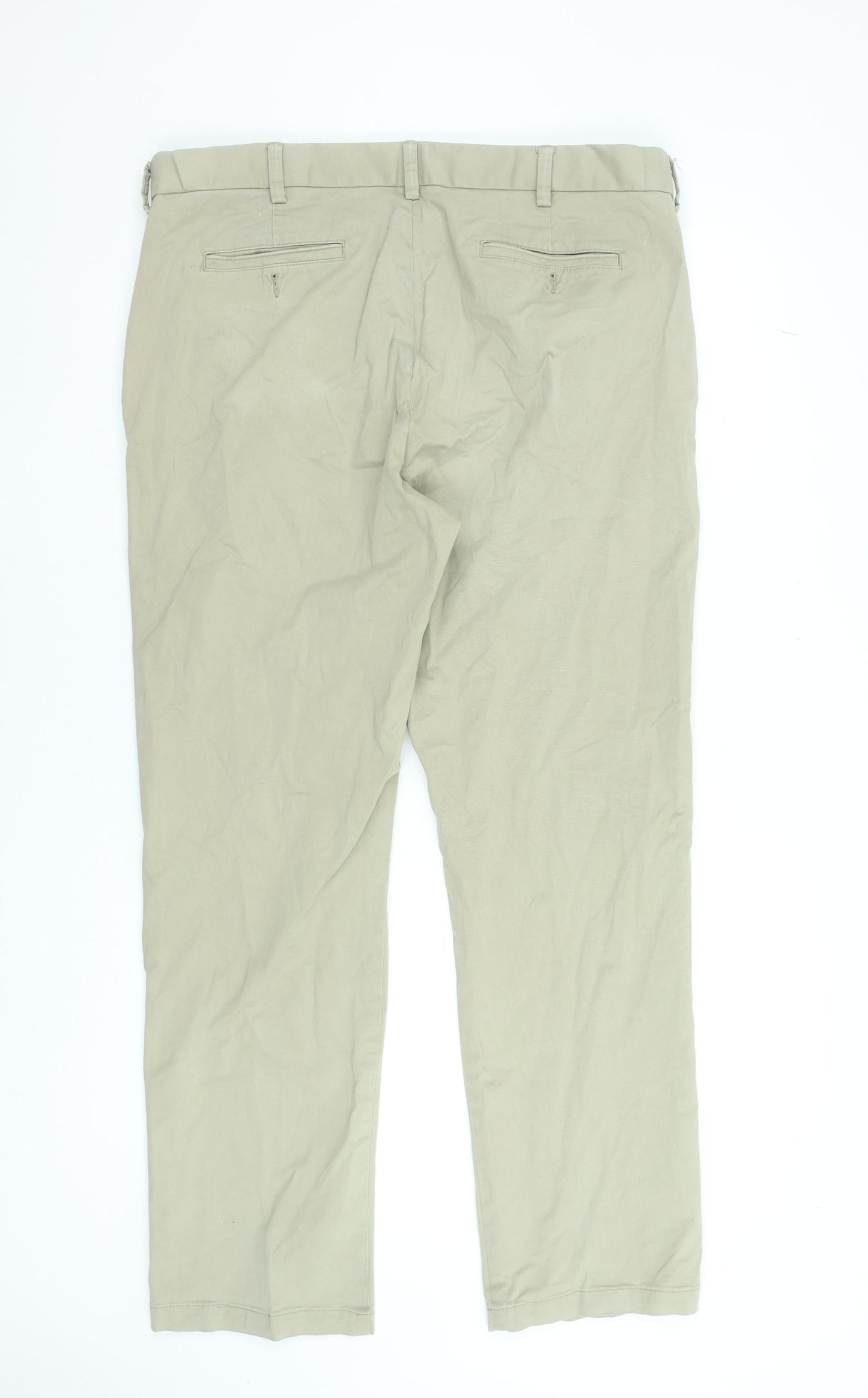 St. Bernard for Dunnes Stores Men's Beige Chino Trousers 38W 33L Cotton Blend