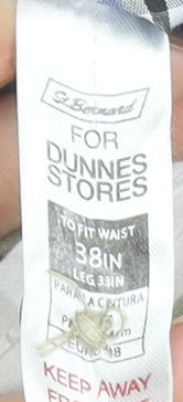 St. Bernard for Dunnes Stores Men's Beige Chino Trousers 38W 33L Cotton Blend