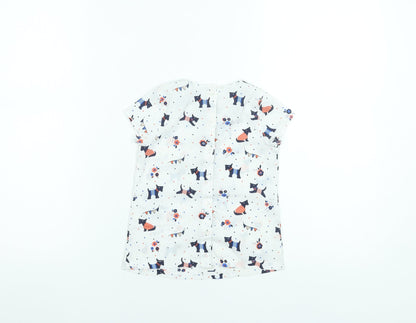 Girls UK Size 3-4 Years Marks and Spencer White Basic Blouse