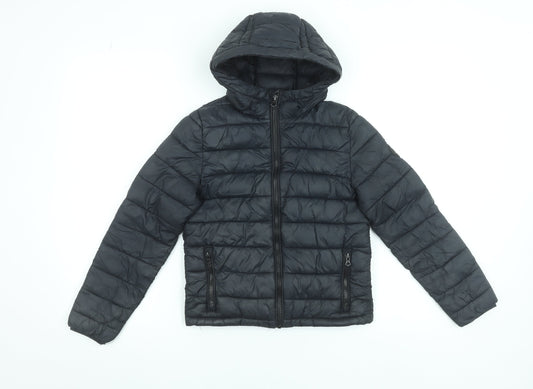 Boys UK Size 7-8 Years SoulCal & Co Black Puffer Jacket