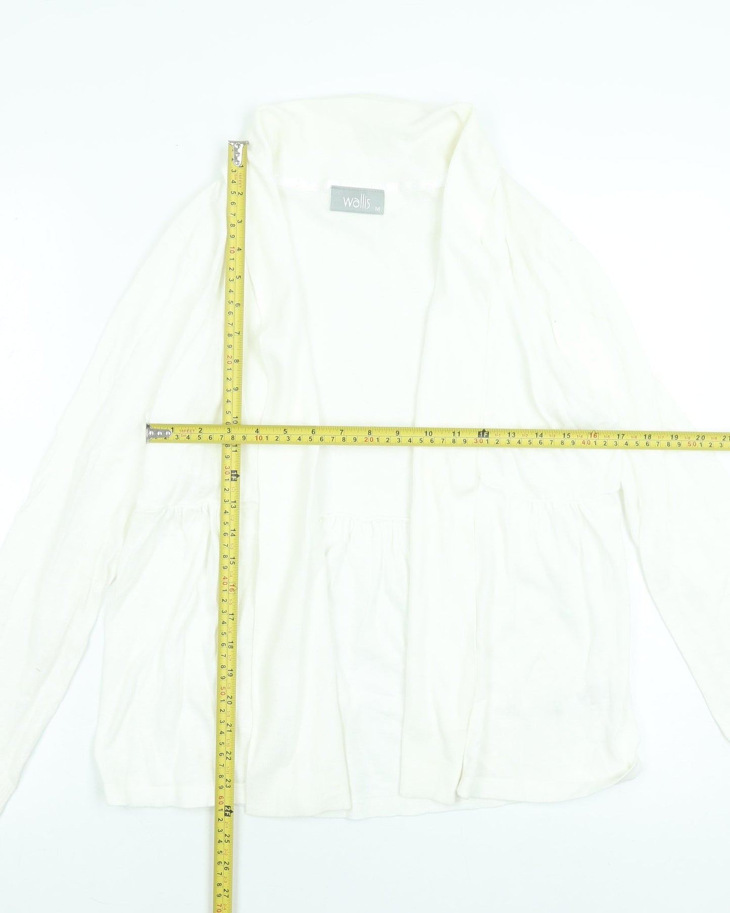 Womens UK Size M Wallis Ivory Cardigan Jumper