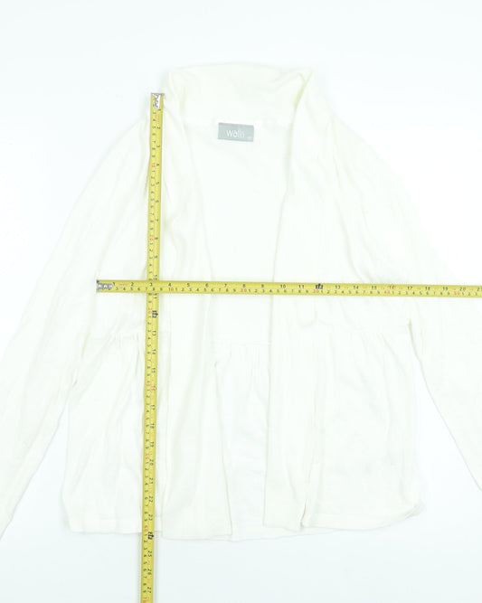Womens UK Size M Wallis Ivory Cardigan Jumper