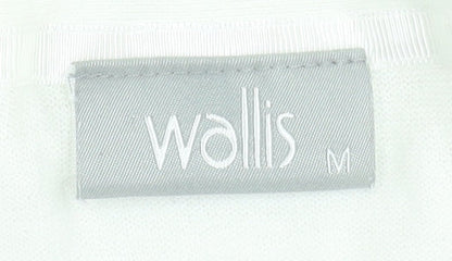 Womens UK Size M Wallis Ivory Cardigan Jumper
