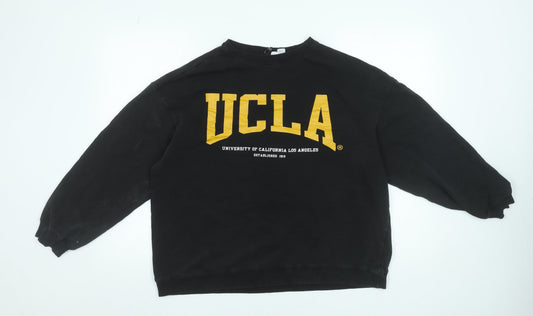 Womens UK Size L UCLA Black Pullover Sweatshirt