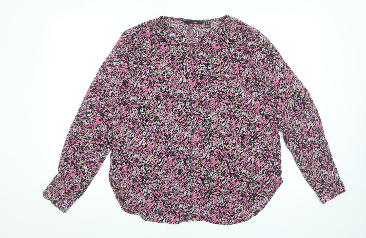 Womens UK Size M VERO MODA Multicoloured Tunic Blouse