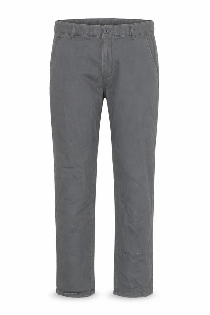 Mens UK Size 36 Avenue Regular Fit Chino Grey Trousers