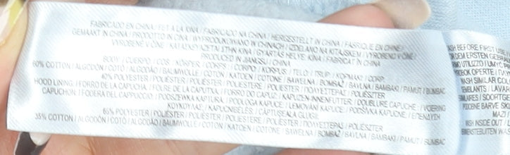 Disney Stitch Girls Light Blue Hoodie 9-10 Years Pullover Graphic Hooded